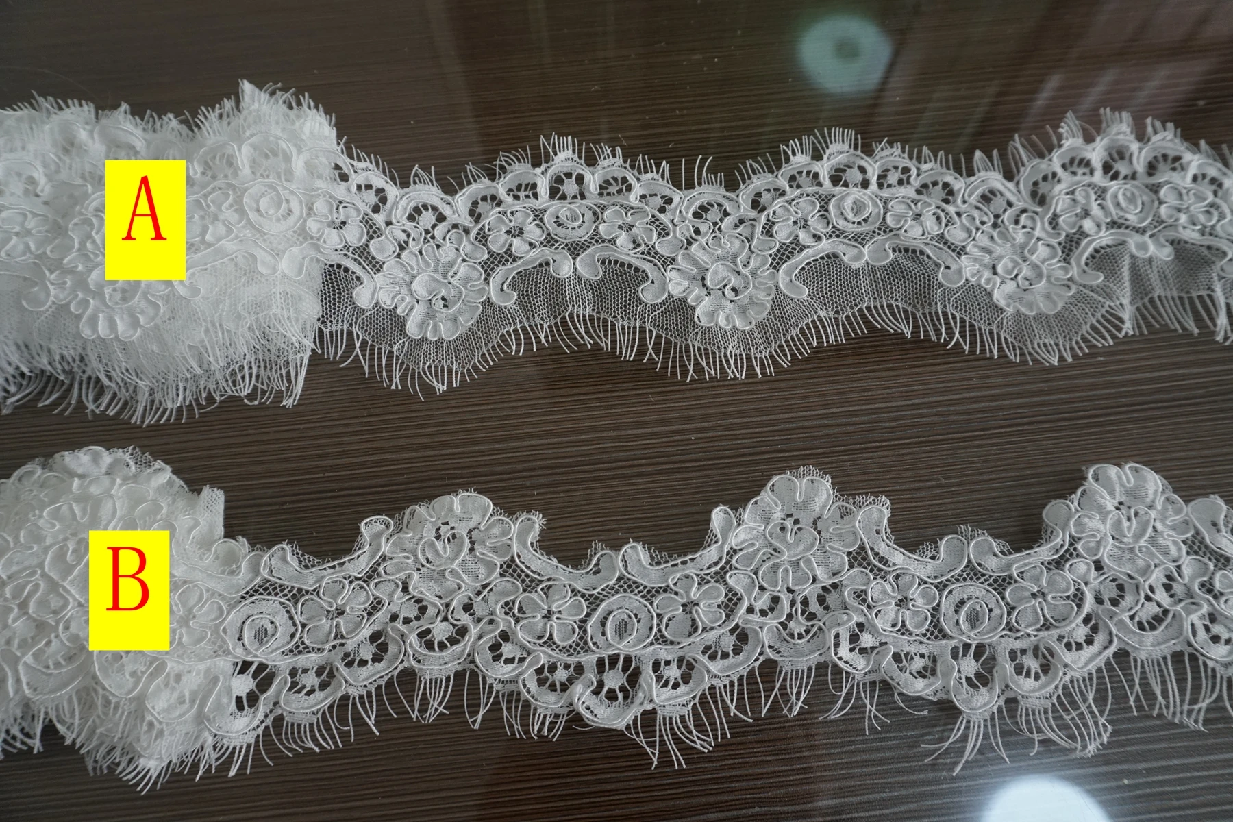 6CM Handmade Cord Lace Trim Off White Eyelash Lace Trimming Wedding Veil Bridal Shawl Border Lace Scallop 1 Piece 3 Yards