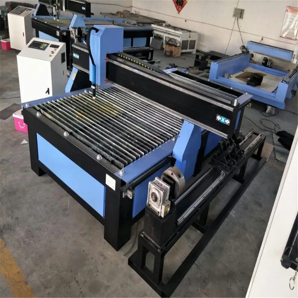 China Huayuan 200A cutter auto cut sheet metal plasma cutting machine 30mm/1530 steel pipe cutting machine with nesting software