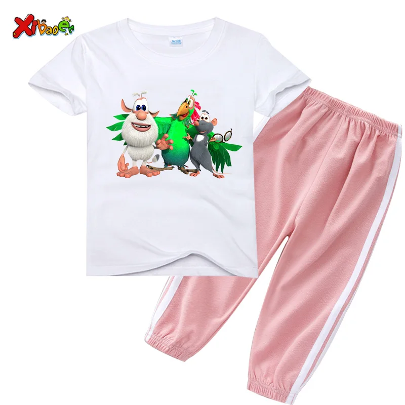 2021 Kids Summer Baby Clothes Set Girl Casual Sport Outfit Children Clothes Anime Cartoon T Shirt Suit Toddler Boys Clothing Set