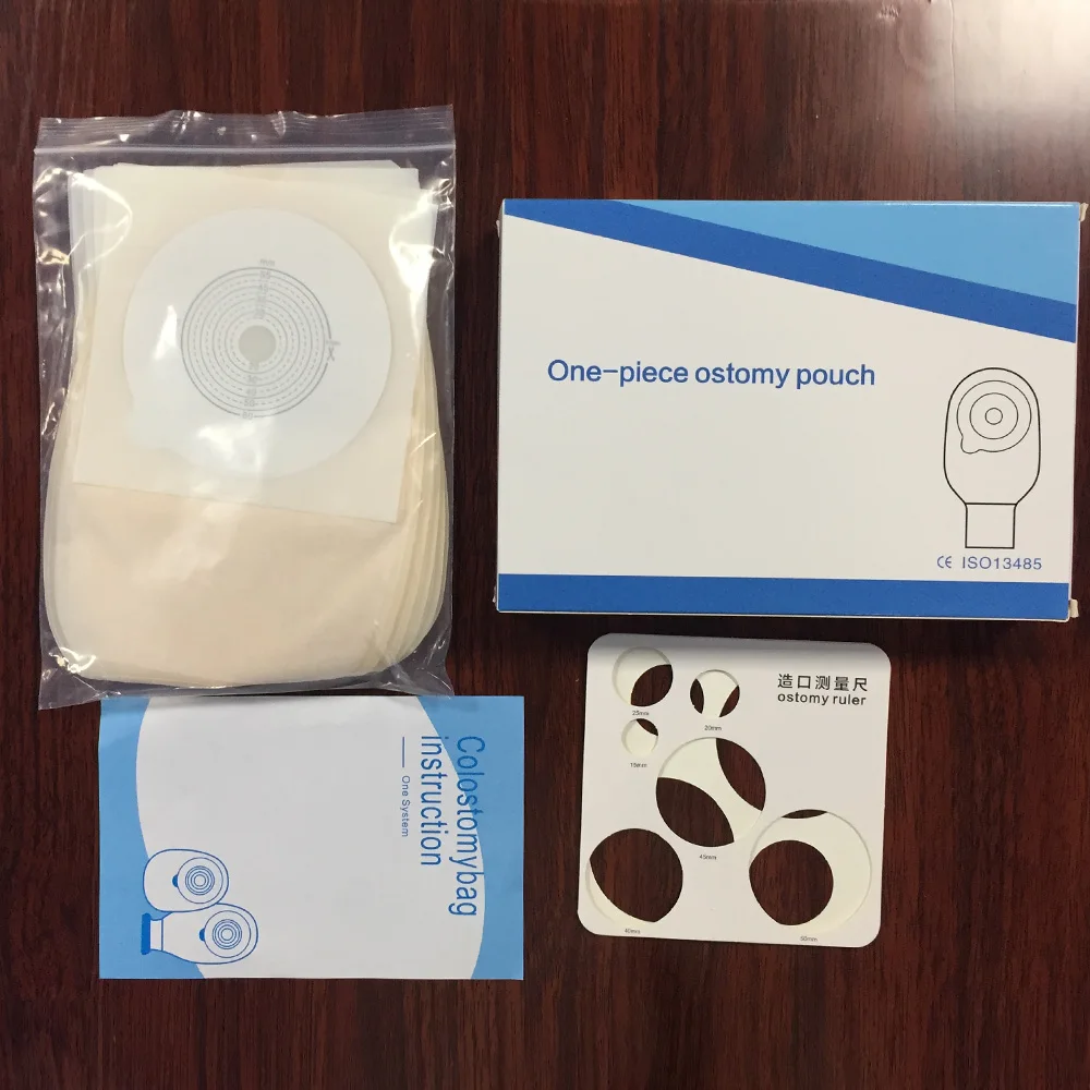 10 Pcs Urostomy Bags Disposable Stoma Bag Comfortable Non-woven No-leak Urine Bags Adults Colostomy Bag Supplies