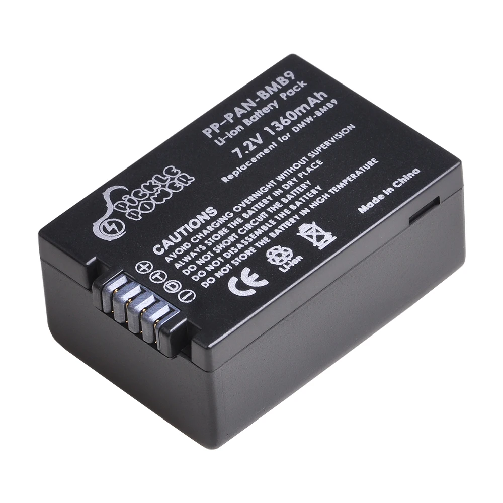 DMW-BMB9 البطارية لباناسونيك لوميكس DMC FZ40K FZ45K FZ47K FZ48K FZ60 FZ70 FZ80 FZ100K FZ150K DMW-BMB9E + شاحن يو اس بي
