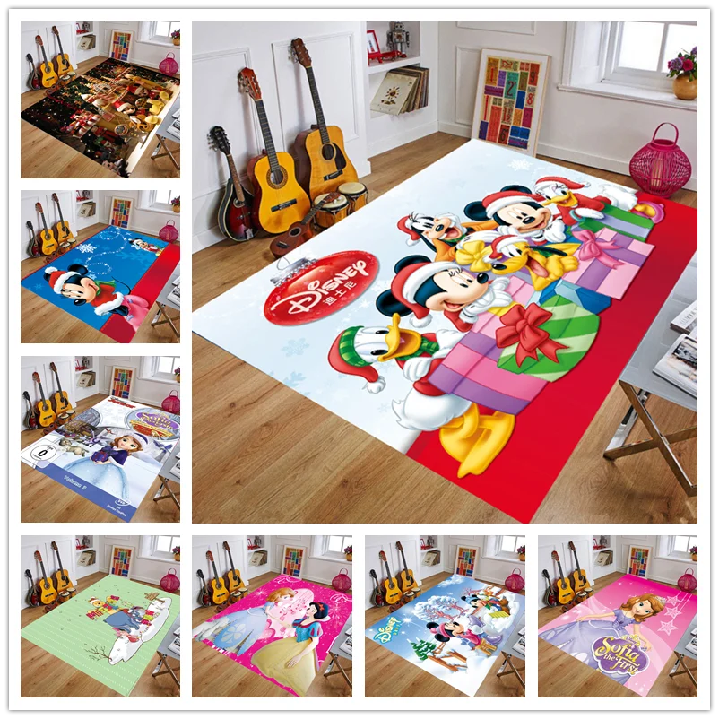 Cartoon Kitchen Mat Anti-slip Modern Area Rugs Living Room Balcony Bathroom Printed Carpet Doormat Hallway Geometric Bath Mat