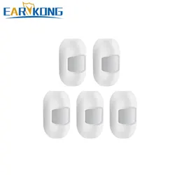 Wireless Motion Detector 5pcs/lot 433MHz 1527 Code Passive Infrared Detector PIR Sensor For Smart Home Security Alarm System