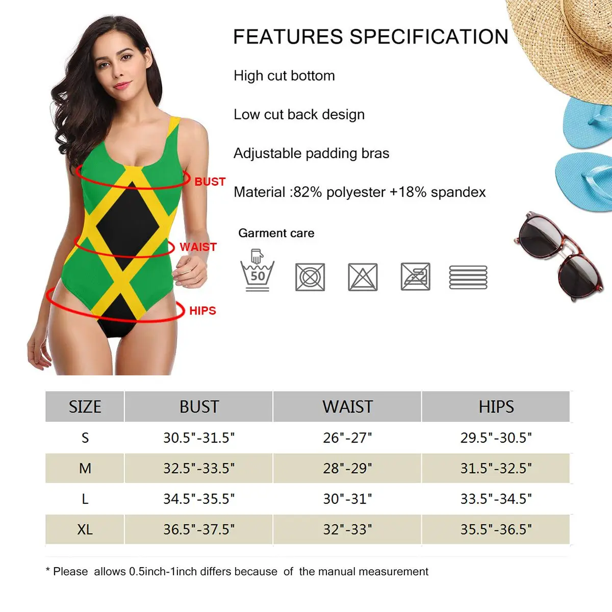 Jamaica Flag Exotic Bikinis Women Swimsuit Low Waist quick drying Women SPA Beach wear M3