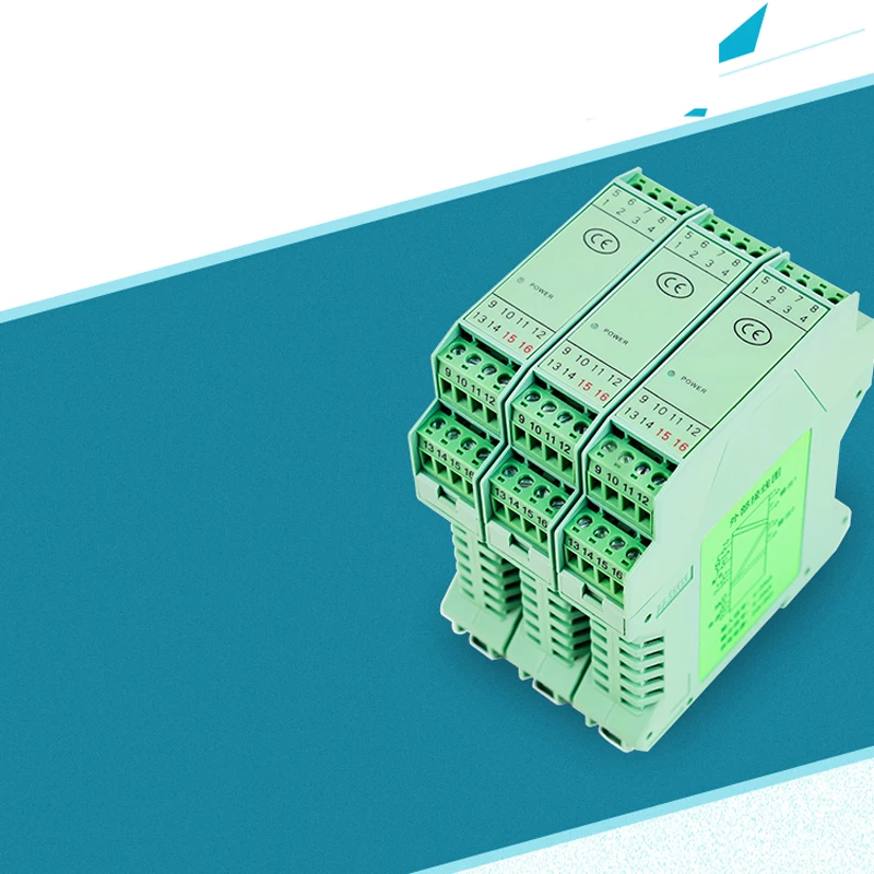 Din 4-20mA módulo aislador de señal analógica fuente de 24V CC distribuidor conversión transformador de transductor señal