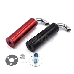 Silenciador Universal de metal para motocicleta, tubo de escape silencioso de 2 tiempos para Scooter