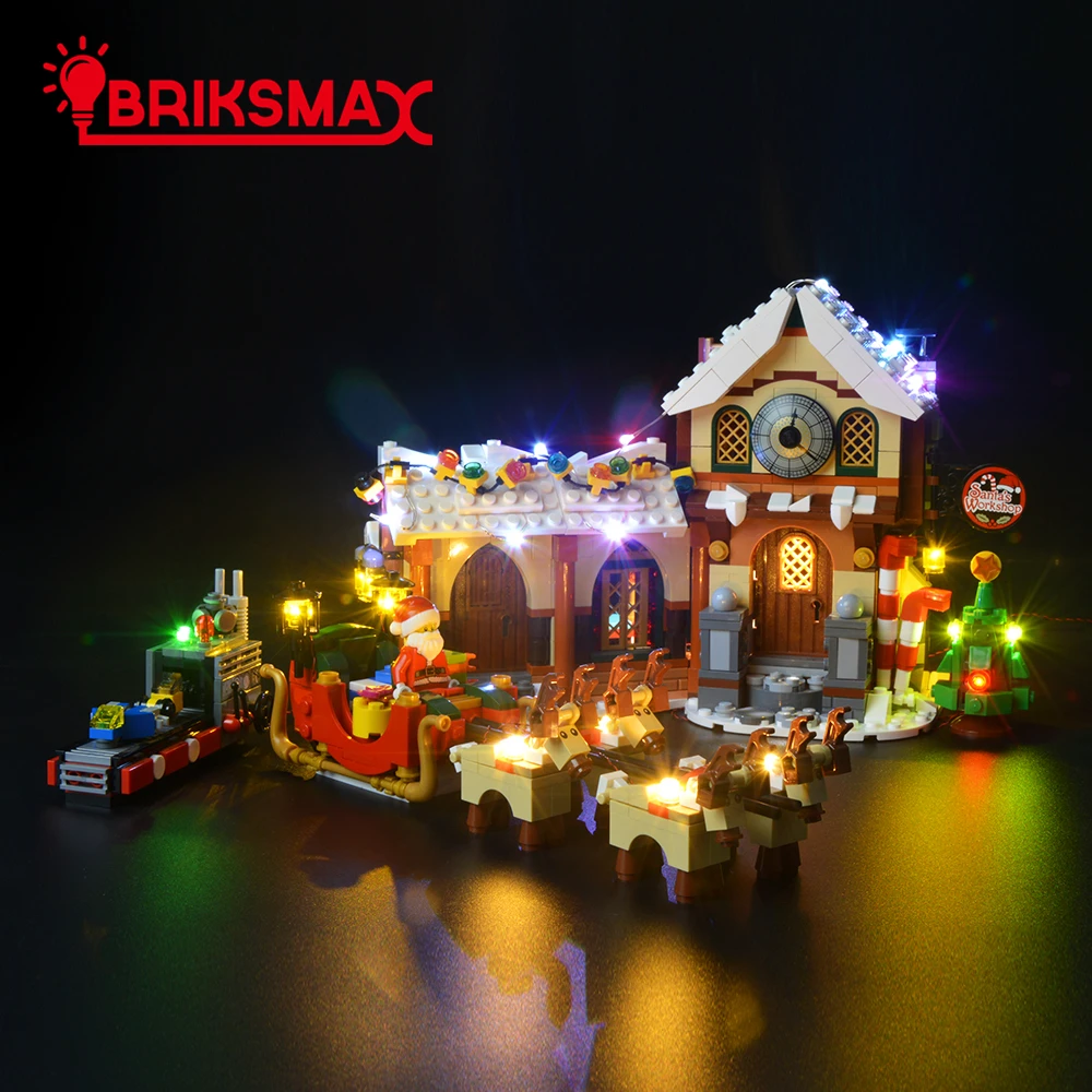 BriksMax Led Light Up kit For 10245 Christmas Santa\'s Workshop