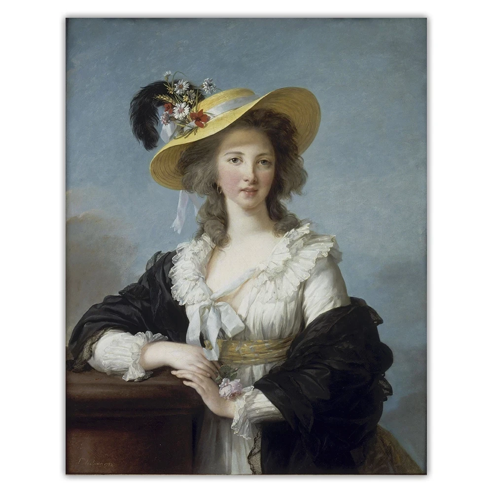 

Duchess de Polignac Portrait Canvas Painting Classic Figure Posters and Prints Wall Decor Picture For Living Room Decoration