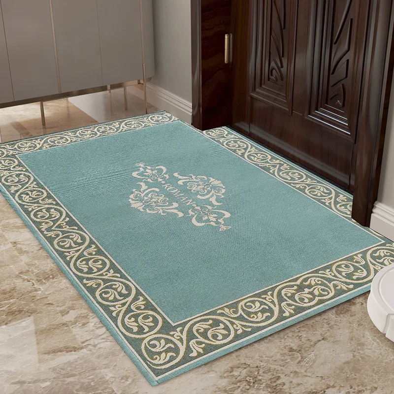 

European Jacquard Floor Carpet, Entrance Hallway, Non-slip Carpet, Decoration Door Mat, Rugs for Home, Living Room