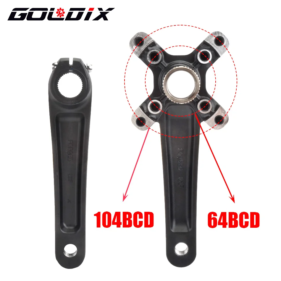 IXF RIRO MTB Bike Crankset Bicycle Hollow Integrated Crank Modified Single Disc 104BCD 32 34 36 38 40 42T Crankset Bottom Bracke