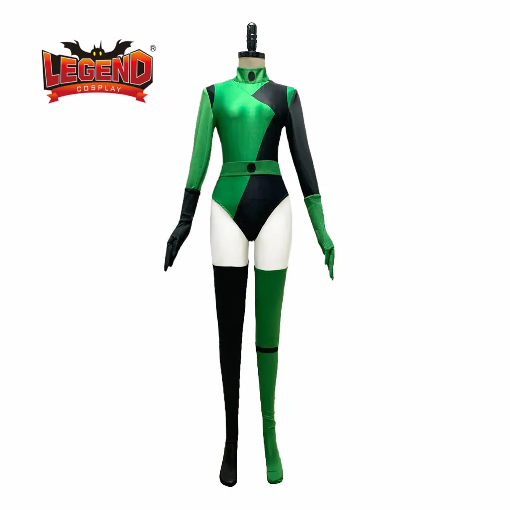 Shego Costume Jumpsuit Cosplay Costume Super Villain shego sexy jumpsuit Zentai Suit