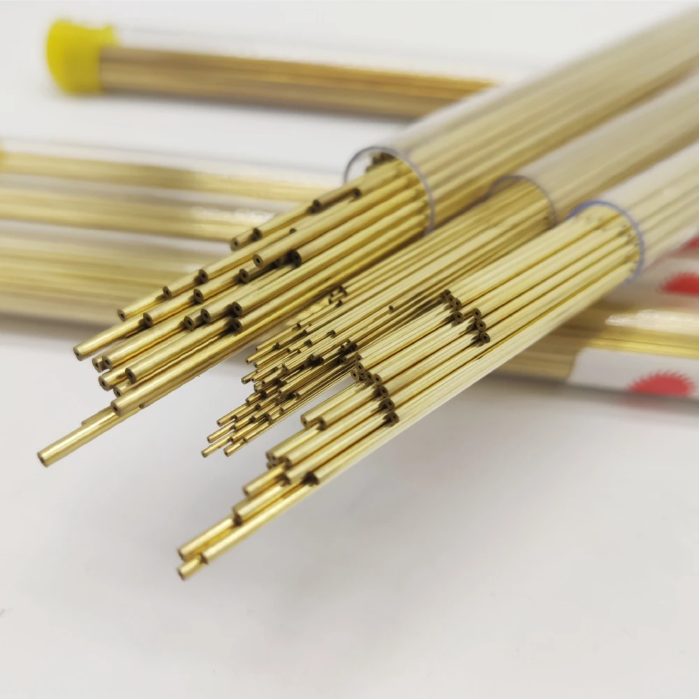 Đồng Thau Đồng Khoan Điện Cực Đường Kính Ống 0.3Mm Đến 1.0Mm Dài 400Mm 1 Lỗ Cho WEDM Máy Khoan