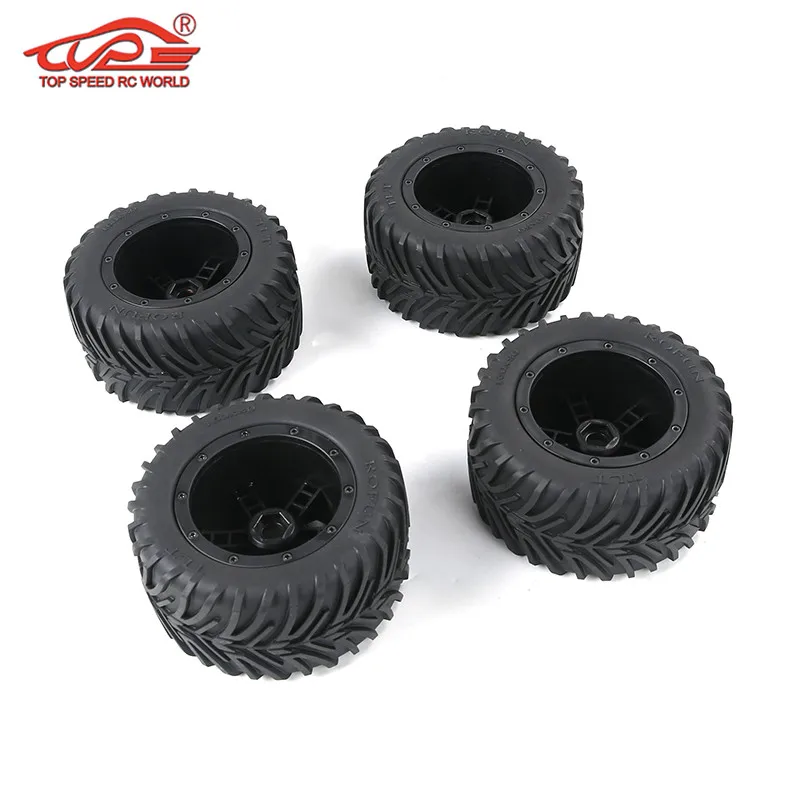 Off-road Tires Set for 1/8 HPI Racing Savage XL FLUX ROVAN TORLAND Monster Brushless Rc Car Toy Parts