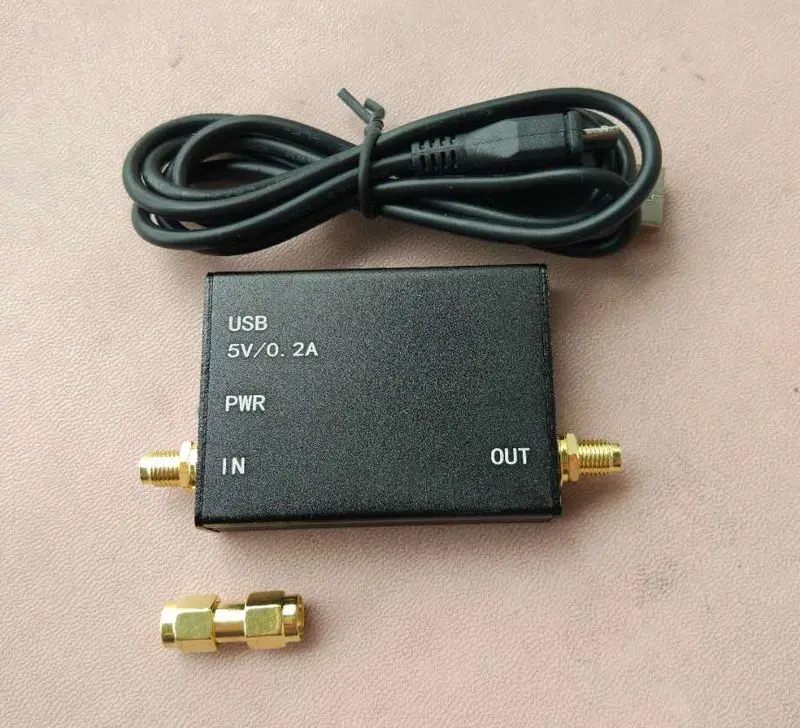 

Simple spectrum amplifier,LNA,25M-6G 20DB Increase input sensitivity with 5V power supply