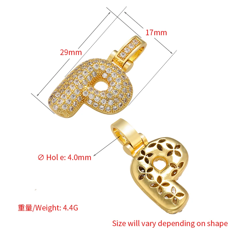 20x29mm Zarter silberfarbener 26-Buchstaben-Anhänger für Frauen, handgefertigtes DIY-Schmuckzubehör für die Herstellung von Halsketten und Ohrringen: VD614 – Detail 31