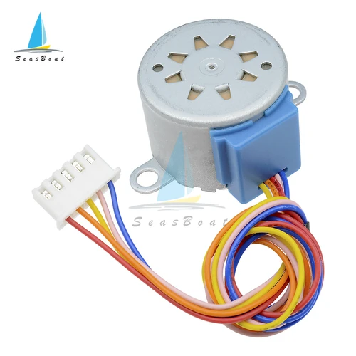 DC 5V 12V 28BYJ-48 Motor paso a paso plomo 25cm reducción paso a paso Motor paso a paso 4 fases 28byj 28byj48 para Arduino Diy Kit