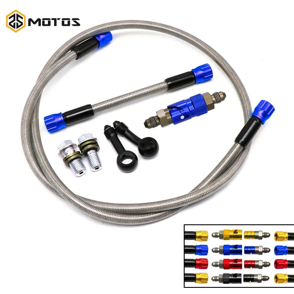Zs moto kit de mangueira de freio da motocicleta an3 pinça de freio remoção rápida capa desmontagem substituir linha de freio conector conjunto mangueira de freio