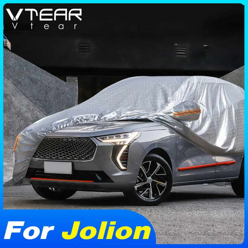 Vtear Car Cover Outdoor Full Body Protection Trim Sunshade Waterproof Dustproof Decoration Accessories Parts For Haval Jolion