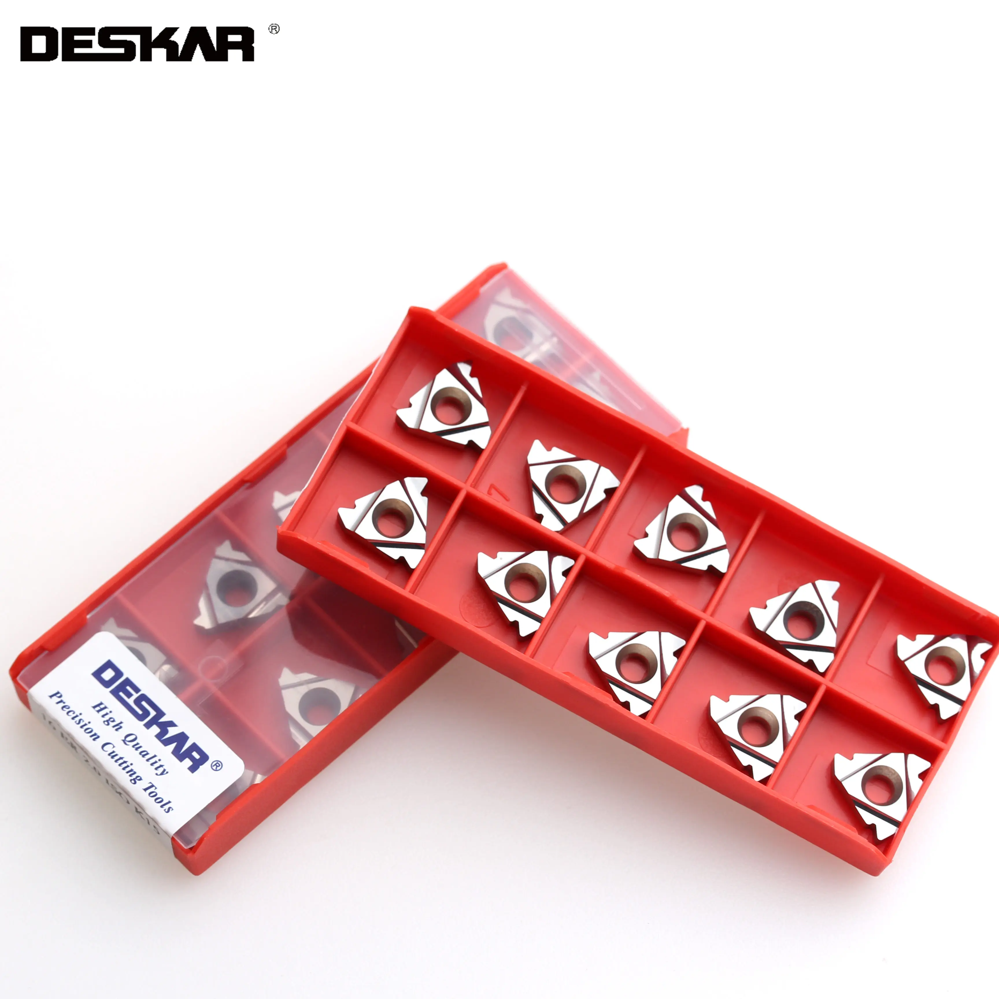 10 шт. DESKAR 16ER 16IR 1,0/1,5/1,75/2,0/2,5/iso K15 токарный режущий инструмент ЧПУ резьбовые токарные инструменты Резьбовые лезвия для алюминия
