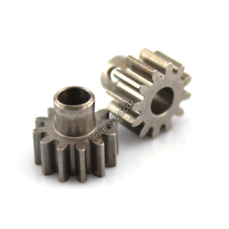 2 PCS 12T Teeth 0.6 Modulus DIY Spindle  Steel Gear Toy Car Motor Gearbox Model Toy  Motor Gear  Shaft Gear