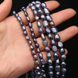 100% Natural Freshwater Pearl Baroque Black Beaded for Jewelry Making Irregular Beads DIY Bracelet Necklace Accessories
