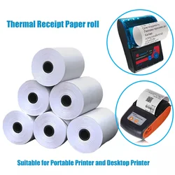 58mm Thermal Paper Roll Prefect Fit With Mini Portable Thermal Printer Compatible With Mobile Phone 20 Paper Roll