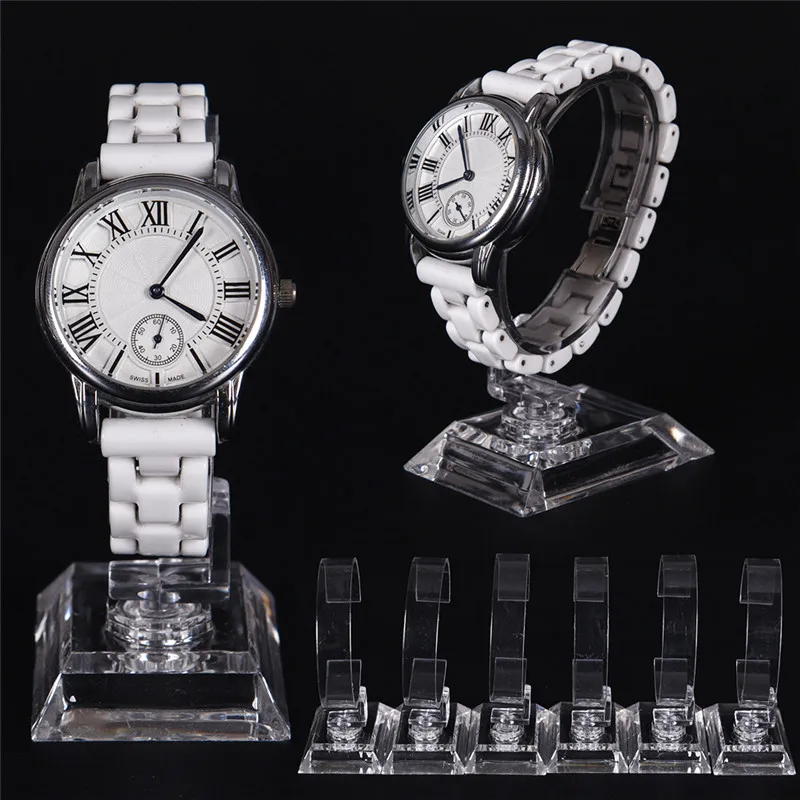 New 2pc/lot Acrylic Clear Watch Bracelet Bangle Display Holder Stand Rack Retail Shop Showcase Brazaletes Jewelry Rack Wholesale