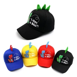 Boy Cartoon Dinosaur Net Cap Visor Cute Fashion Kids Baseball Caps Adjustable Children Modeling Hat Outdoor Travel Girl Sun Hats