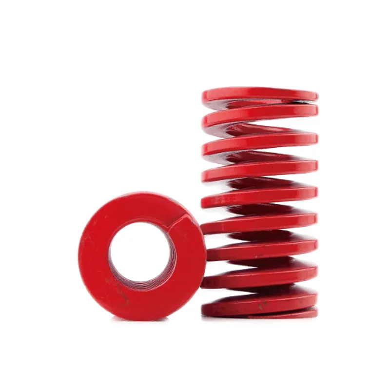 Resorte de compresión de molde de 1 pieza, resortes de estampado de carga media roja, diámetro exterior de 14mm, diámetro interior de 7mm para montaje de Hardware
