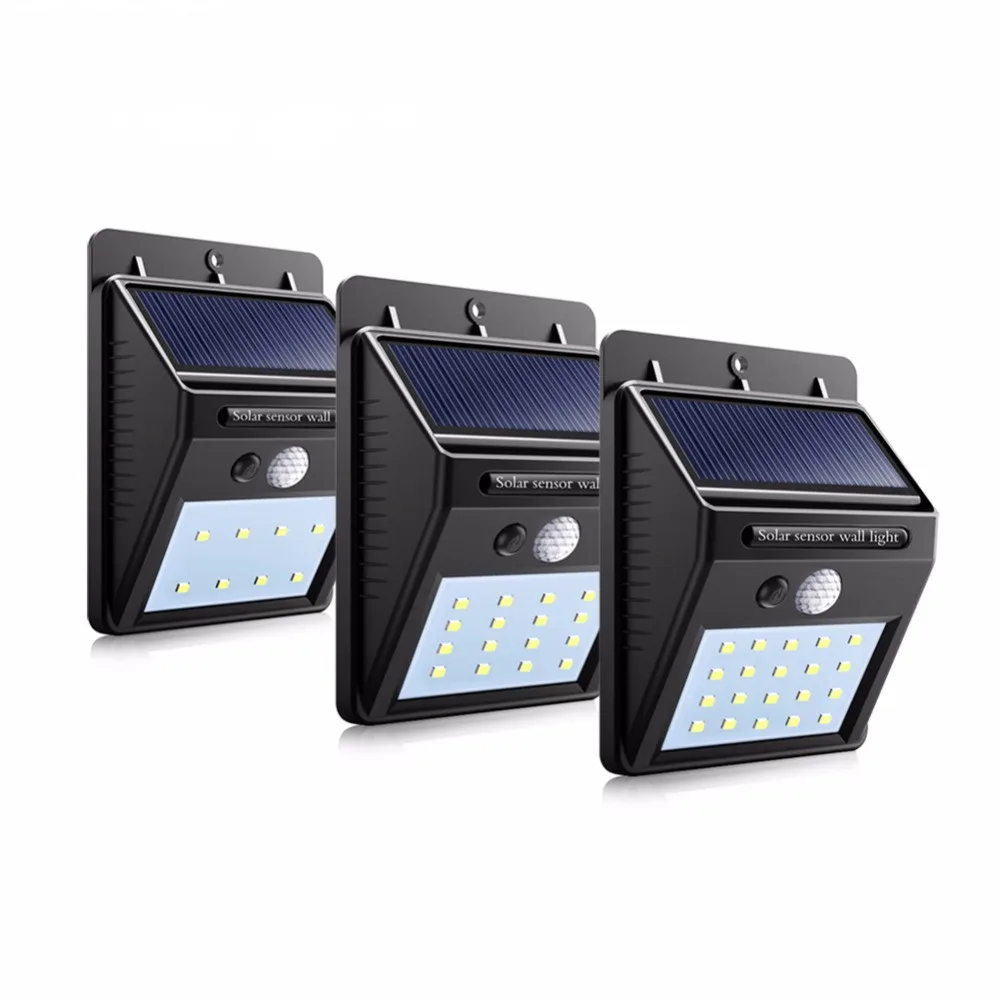 

Wall LED Solar Night light Waterproof Outdoor PIR Motion Sensor Auto Swith Solar lamp Porch Path Street Fence Garden lighting