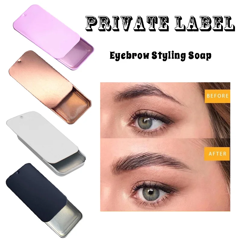 Groothandel Wenkbrauw Pommade Brow Zeep Natuurlijke Make Waterdicht Wimper Opnieuw Groei Wax Wenkbrauw Zeep Private Label Cosmetica 50 Stk/partij