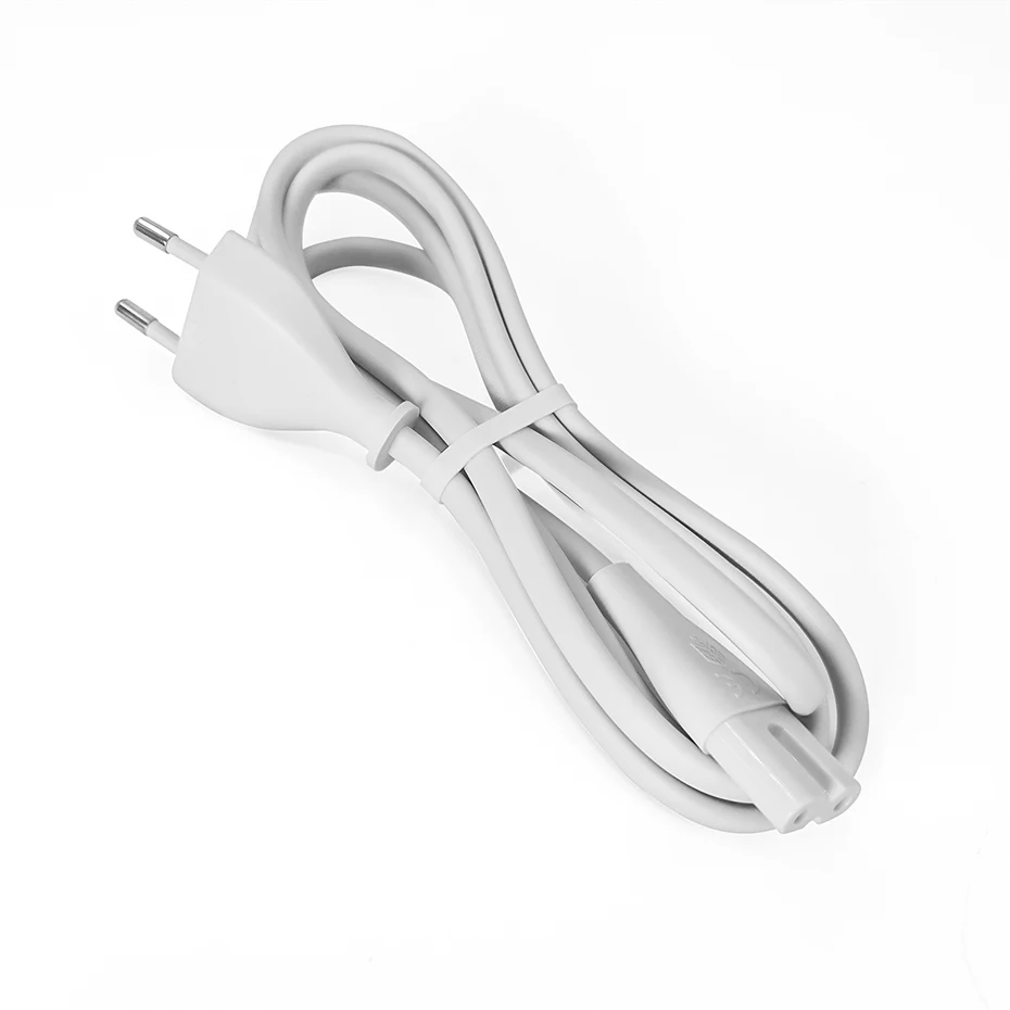 Cable de alimentación europeo premium TPE de 2 clavijas EU a IEC C7 para XiaoMi PS5 PS4 Apple TV Xbox Mac Mini 6
