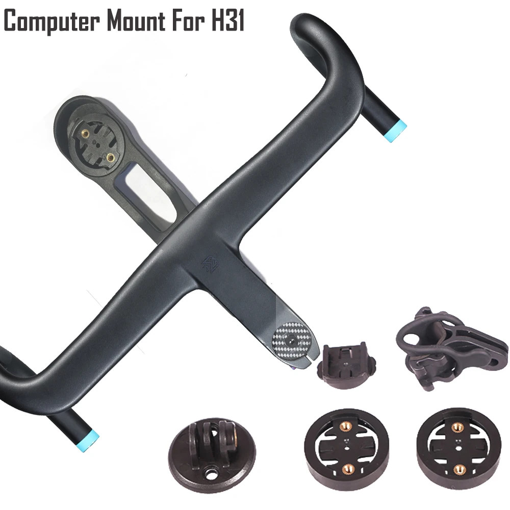 For H31, CP01, CP04, CP06, CP07, CP10,CP16 Integrated Bike Handlebar Computer Mount Holder Out for Garmin Bryton Cateye GoPro