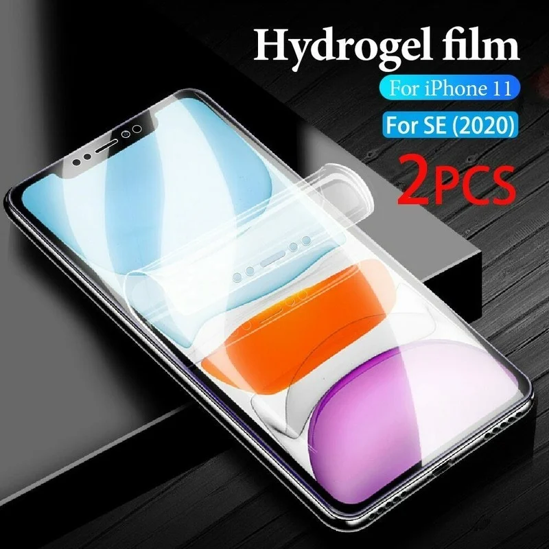 2PCS Soft Hydrogel Film Screen Protector Protective Film for iPhone 6 6S 7 8 11 12 PRO MAX XR XS SE2020 iphone 7 plus