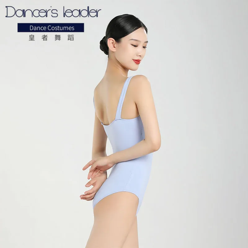 Ballet Leotard For Women Swimming Suit Wide Suspenders Front Pleated Gymnastics Tights Adult Aerial Yoga Practice Clothes