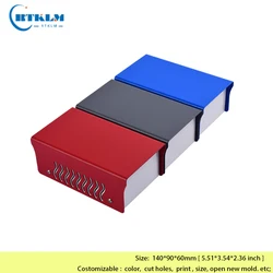 Iron junction box desktop metal instrument enclosure Iron enclosure DIY custom electrical box Iron instrument case 140*90*60mm