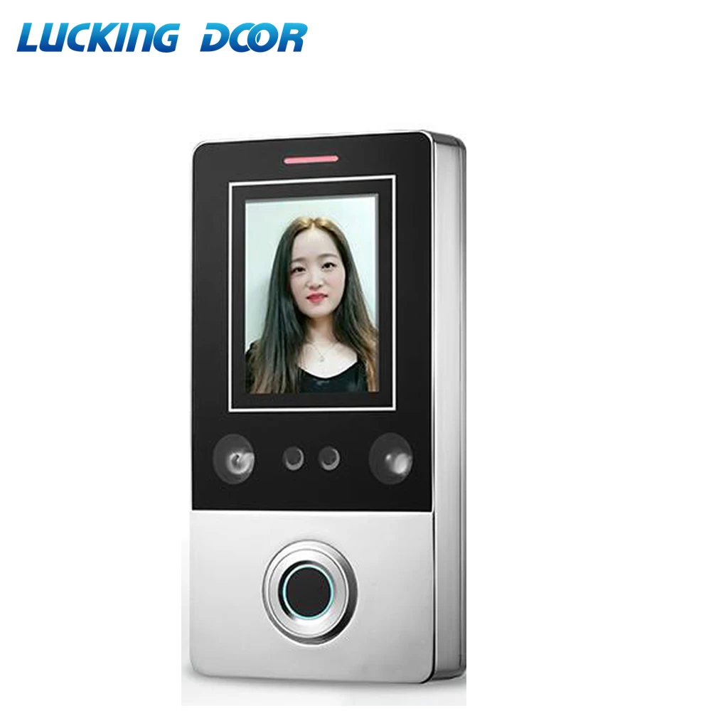 

face recognition smart lock access control door opener with fingerprint sensor rfid door access control system