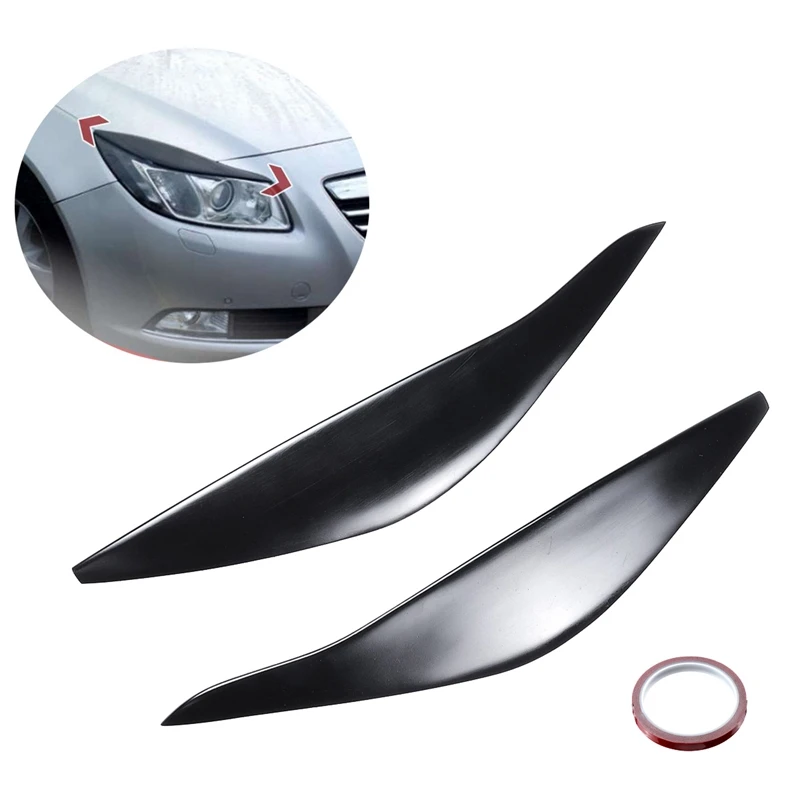 Headlights Eyebrow Eyelids Trim Cover Sticker for Vauxhall Opel Insignia a Standard 2008-2013