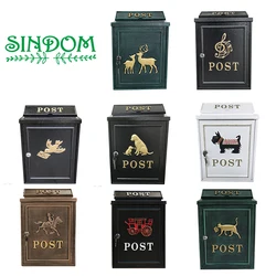 Populaire Muur Gemonteerde Aluminium Post Retro Outdoor Street Mailbox