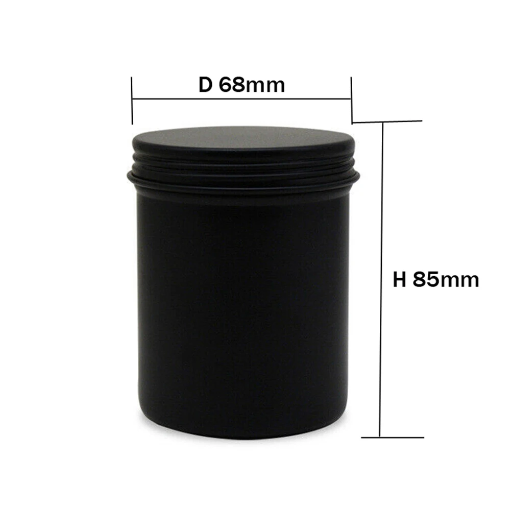 10pcs 200ml Black Candle Jars Empty Containers Metal Tin Round Aluminium for Wax Melt Making Kit DIY Storage