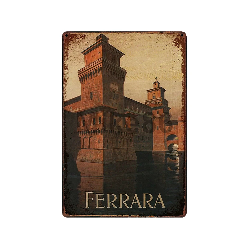 [ Mike86 ] Firenze Italy Verona Tin Sign Vintage Ravenna Retro Iron Painting Ferrara icity Poster Art 20*30 CM  LT-1840