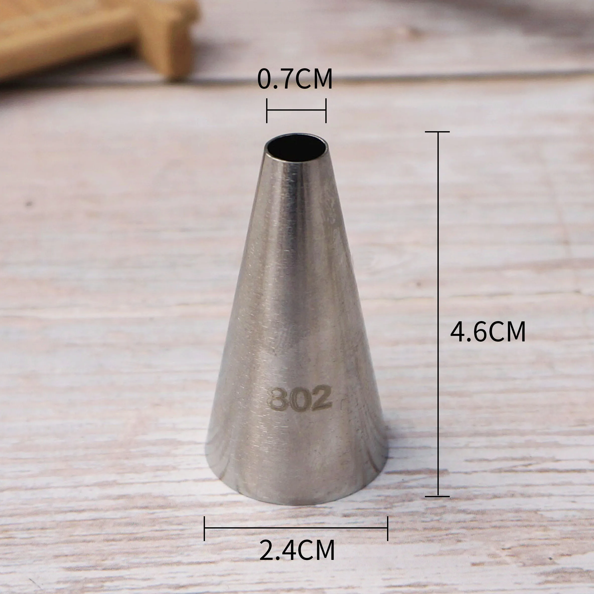 #801 802 803 Round Piping Nozzles Pastry Tips Cake Cream Decorating Baking Tool Stainless Steel Cupcake Cookie Icing Macaroon