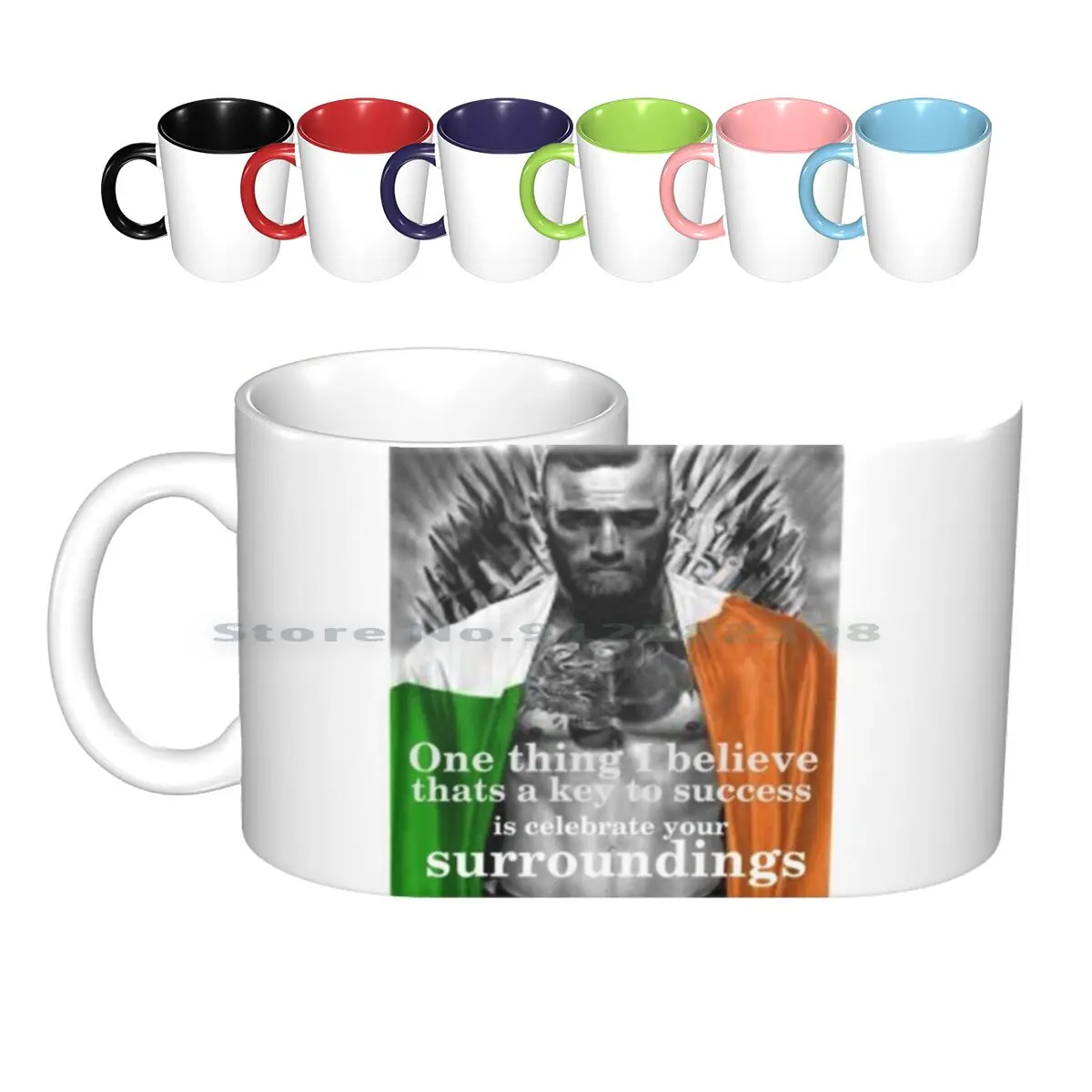 Comfortable-Conor Mcgregor Ceramic Mugs Coffee Cups Milk Tea Mug Conor Mcgregor Mcgregor Mayweather August 26 Boxing Fook Conor