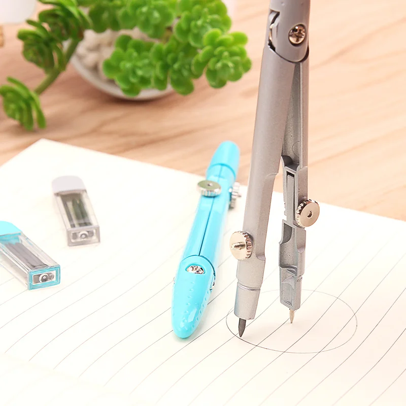 Math Compass Drawing Instrument Metal Drawing Tool Kompas Circle Drawing Tool Compasso Drawing Tools