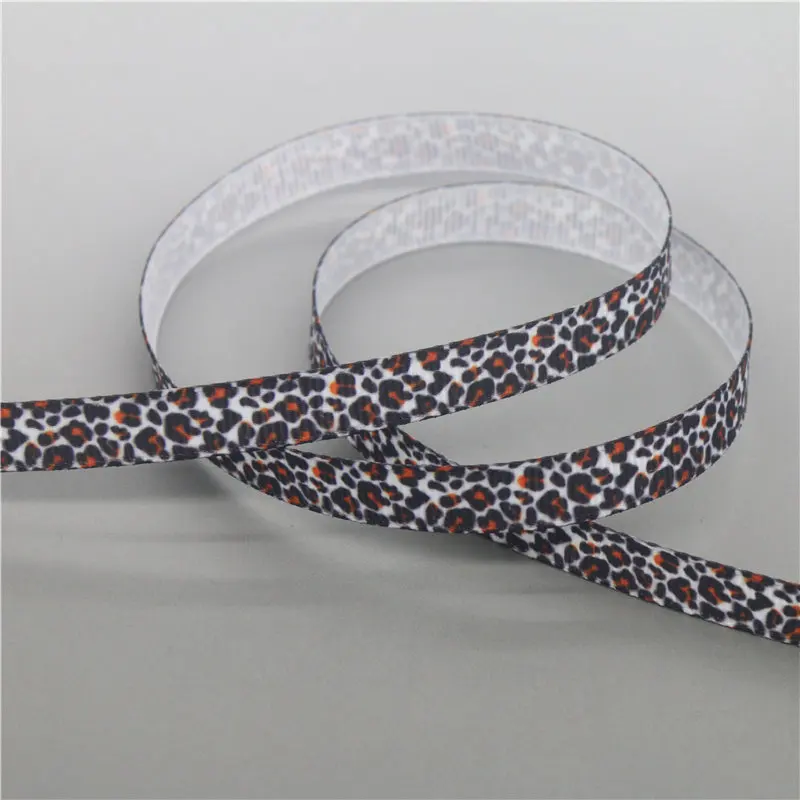 DHK 3/8'' 10yards Leopard Panther printed grosgrain ribbon Accessory hairbow headwear DIY decoration 9mm B2030