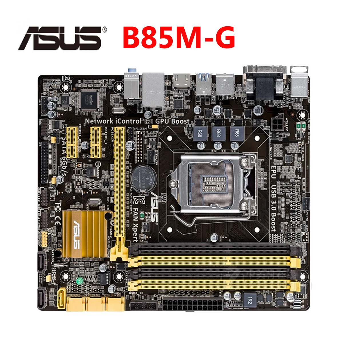 

ASUS B85M-G Motherboard M-ATX B85M-G LGA 1150 Systemboard B85M DDR3 For Intel B85 32GB Desktop Mainboard USB 3 SATA3 B85MG Used