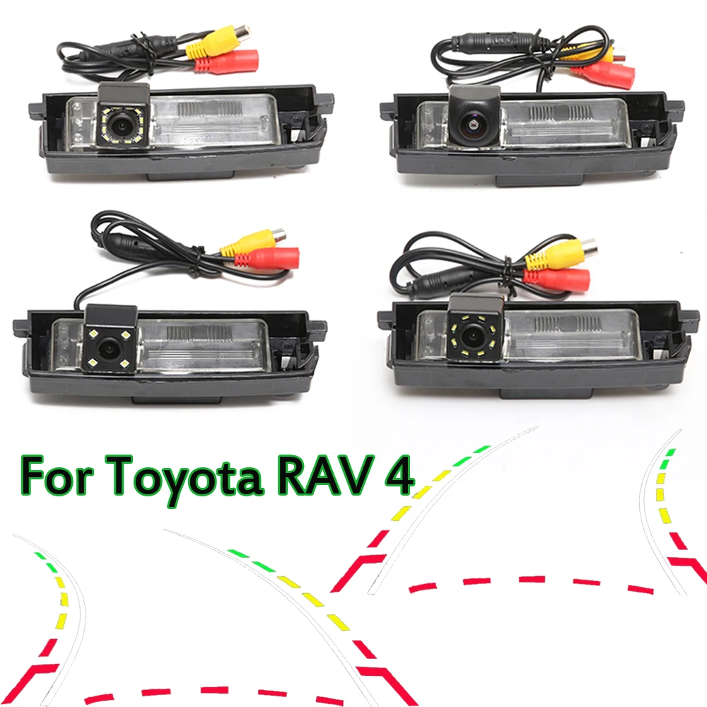 

HD Dynamic Trajectory For Toyota RAV4 Rear View Reversing Backup LED Camera Car Parking Assistant