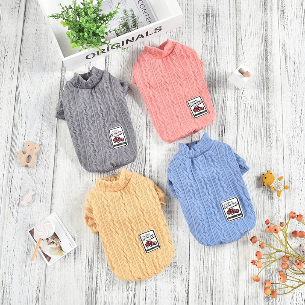 Dog T-shirt Sweater Cute Wavy Double-sided Fleece Pet Hoodie Soft Warm Pyppy Kitten Pullover Chihuahua Clothing  S-XXL