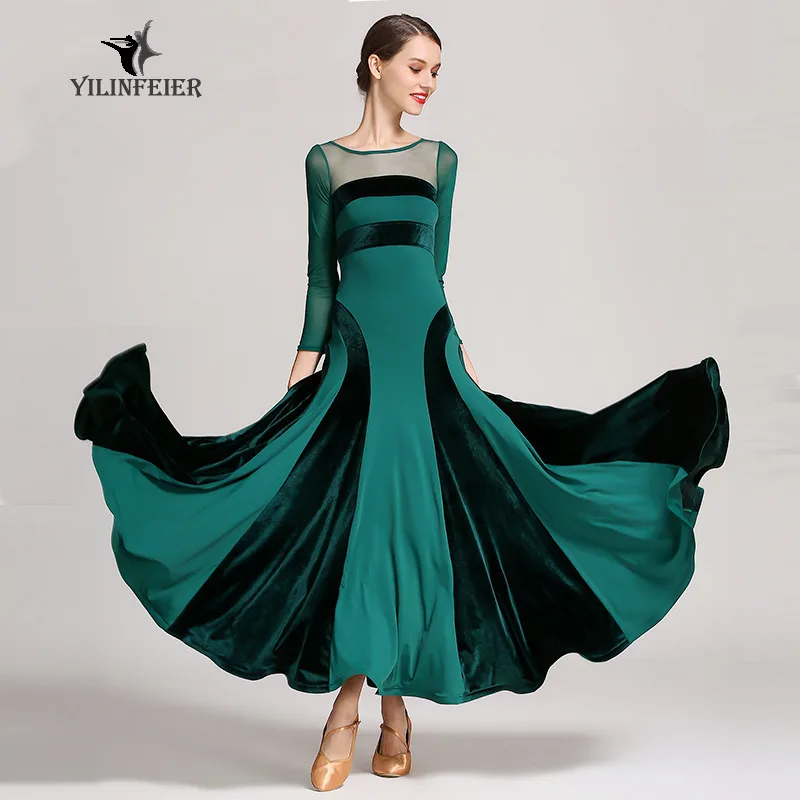 NEW Latin Salsa Cha cha Tango Ballroom Dance Dress Standard Ballroom Dress Moden Dance Dress #S9047