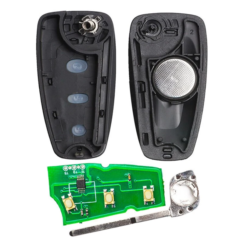 KEYECU 5WK49986 Folding Remote Key 434MHz ID83 Chip for FORD FOCUS C-MAX S-MAX MONDEO 2011 2012 2013 2014 2015